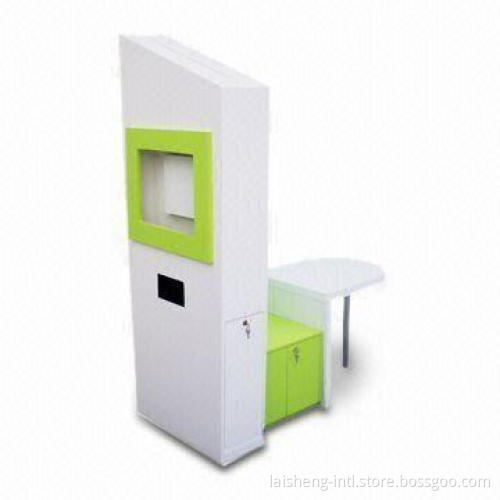 Wood Display Stand with White and Black PU Painting, Measures 1,800 x 600 x 900mm
